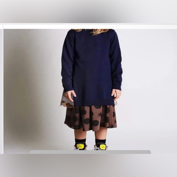 Skirt with Black Polka Dots. Simone disco bird by boutique brand Wolf and Rita - Picture 2 of 5